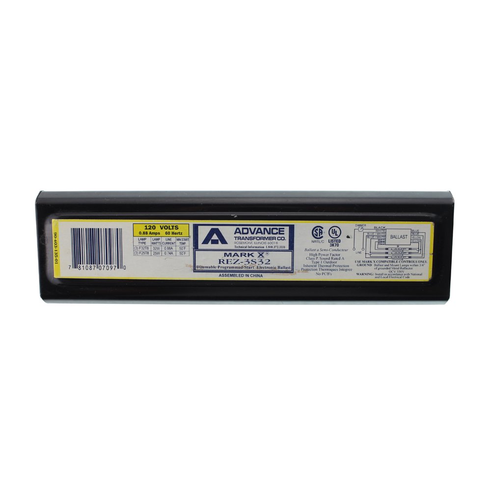 Advance REZ3S32 Fluorescent Dimming Ballast, 3Lamp, T8 F32T8 Mark10