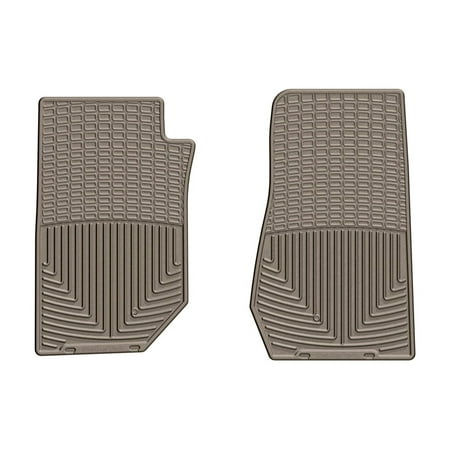 WeatherTech All-Weather Floor Mats compatible with Jeep Wrangler Unlimited 4-Door, Wrangler 2-Door - 1st Row (Driver & Passenger), Tan