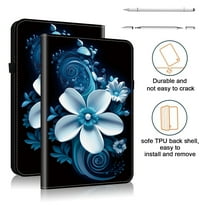 ELEHOLD Case for iPad Pro 13 2024/2025, Shockproof PU Leather Flip Case with Card Slots and Stand, 3-in-1 Stylus Included,C