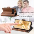 thumbnail image 4 of Case for Google Pixel 6 5G Cover Leather Wallet Folio Case Book Design Flip Magnetic Closure - Brown, 4 of 5