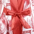 thumbnail image 6 of Douhoow Women Robe Trendy Dollar Print Long Sleeve Silky Kimono Bathrobe Sleepwear, 6 of 6