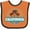 Orange and Black, variant on Inktastic Huntington Beach California Boys or Girls Baby Bib