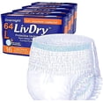 thumbnail image 2 of LivDry Adult XS Incontinence Underwear, Overnight Comfort Absorbency, Leak Protection, X-Small, 88-Pack, 2 of 6