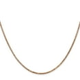 thumbnail image 2 of 14K Solid Rose Pink Gold 1.3mm Box Link Chain Necklace, 2 of 4
