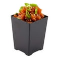 thumbnail image 2 of Mini Serve 4 oz Square Black Plastic Tall Quadrato Cup - 2" x 2 3/4" x 2" - 100 count box, 2 of 11