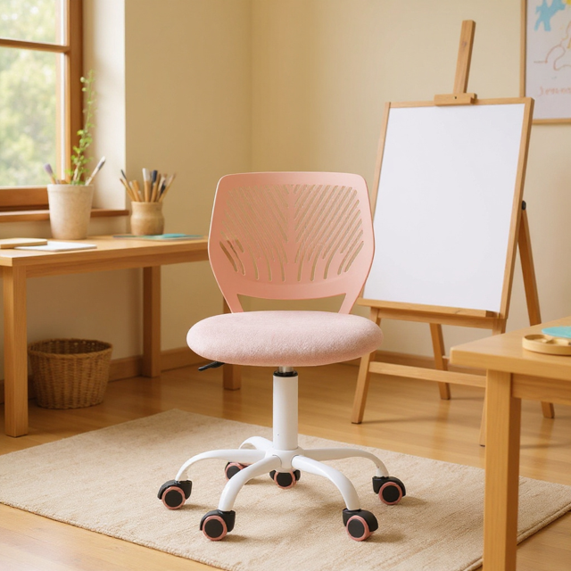 Homy Casa Tabouret à Hauteur Réglable avec Rotation à 360°, Conception Ergonomique et Roulettes Silencieuses pour Salle de Classe d'Art, Studio d'Art et Espace d'Apprentissage Créatif