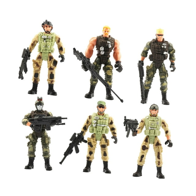Juego De Figuras De Acción Para Hombre, 6 Uds., Diseño Para Fiesta Temática, Niños Y Niñas
