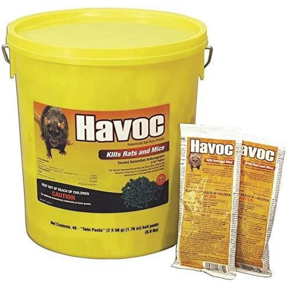 Neogen Rat Bait Pellet Bait - Pail - 40 Pack