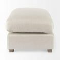 thumbnail image 3 of Beige Fabric Covered Half Ottoman, 3 of 10