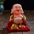thumbnail image 1 of Estatuilla De Buda Solar, Estatua De Buda ABS Con Energía Solar Para Sacudir La Mano, Para Decoración De Escritorio De Coche, Oficina En Casa, 1 of 7