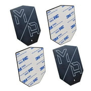 Mob Armor MBATABN-PL-ACC Stick-On Mounting Disck with Shield Shape Device Side, Black - Pack of 2