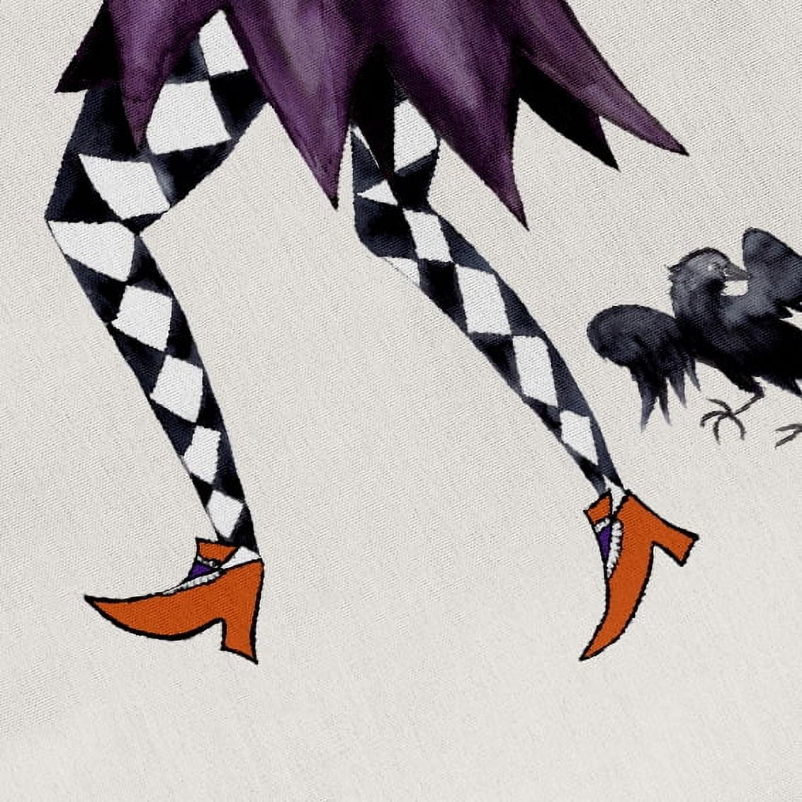 Trick or Treat A Witch and Her Bird Halloween Tote Bag