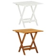 thumbnail image 3 of vidaXL 18.1" Solid Acacia Wood Folding Outdoor Bistro Table, White, 3 of 17