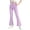 Purple, variant on ZBSOKO Girls Yoga Pants High Waisted Stretch Full Length Flare Leggings Solid Color Pull On Athletic Trousers 3-15Y Workout Fashion Pant