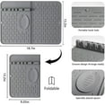 thumbnail image 3 of Sparklane - Silicone Dish Drying Mat for Kitchen Counter, Collapsible Dish Drainer Mat, Dish Drying Rack, Non-Slip, Easy to Clean (18.7x13.2 Inch), 3 of 12
