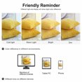 thumbnail image 4 of Unique Bargains 2-Pack Solid Corduory Decorative Throw Pillow Covers Yellow 18" x 18", 4 of 8