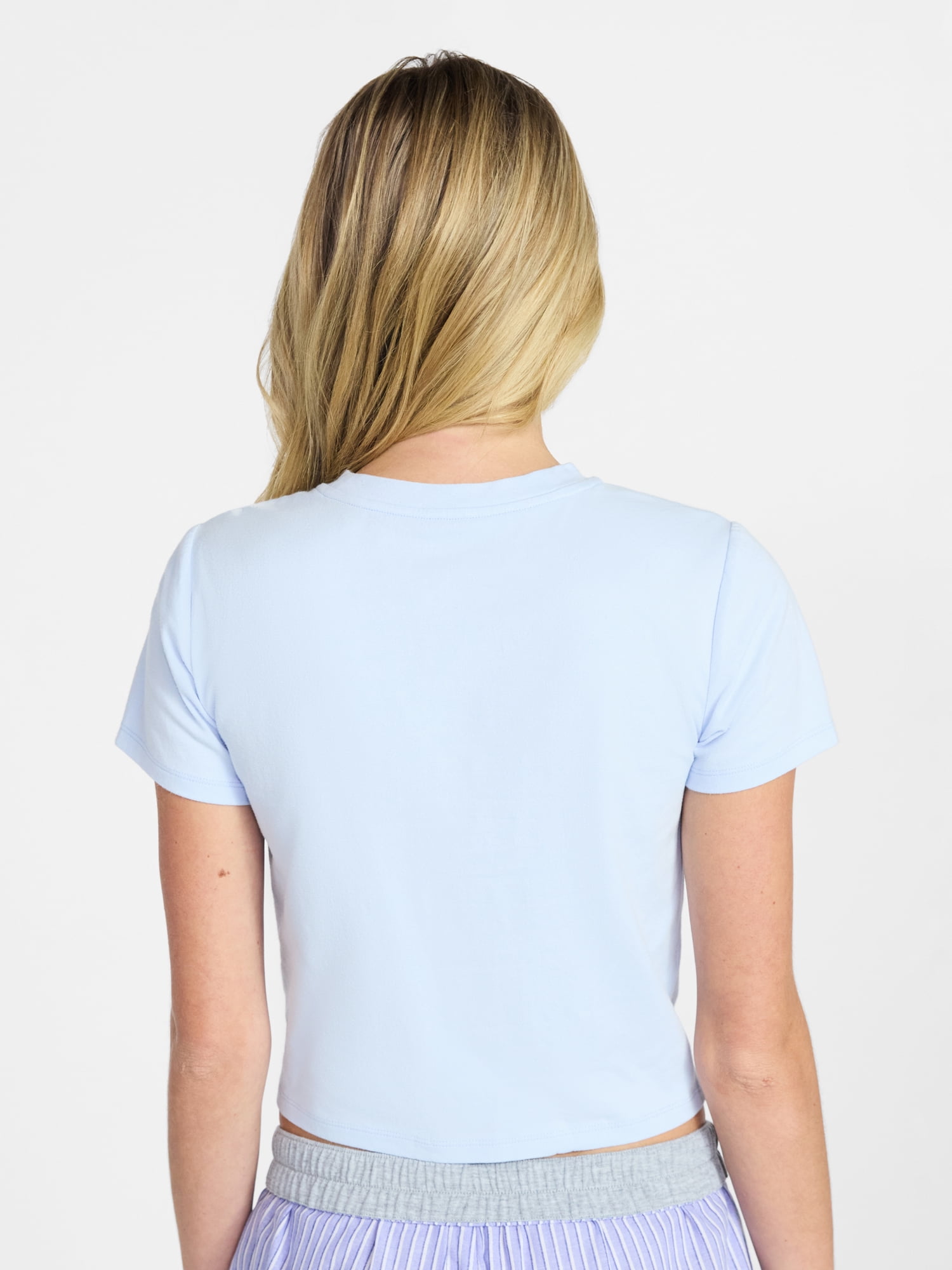 No Boundaries Sleepwear Graphic Baby Tee, Women's size XS - XXL