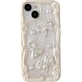thumbnail image 7 of 3D Roman Column Border Shape Glitter Compatible with iPhone Case (White Heart,iPhone 14), 7 of 7