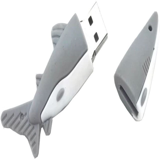 16/32 Go 2.0 Requin Gris Animal Clé USB Clé USB Mémoire Stockage Données Photo Cadeau