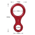 thumbnail image 4 of Figura 8 Anillo de descenso de escalada Equipo de montañismo al aire libre (Rojo), 4 of 7