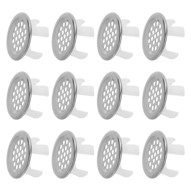 SHOWERORO 12Ud Tapas De Desagüe De Lavabo Color Plata Con Moderno Para Protección Salpicaduras