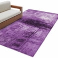 thumbnail image 2 of Purple Runner Rug 2.7x5 FT, Non Slip Entryway Carpet, Retro Oil Painting Modern Abstract Art Aesthetics Washable Soft Floor Carpet Entrance Mat Non-Shedding Throw Rug for Hallway Laundry Room Bedside, 2 of 9