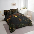 thumbnail image 3 of Manfei Cartoon Cat Kitten Twin Bedding Sets 7-Piece for Kids, Mystic Bohemian Animal Bedding Comforter Set, Tribal Western Damask Reversible Sheet Sets, Luxury Bedroom Decor, 3 of 7