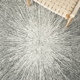 thumbnail image 6 of SAFAVIEH Micro-Loop Carbrey Sunburst Area Rug, Charcoal/Grey, 5' x 5' Square, 6 of 11