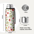 thumbnail image 7 of Christmas 20oz Stainless Steel Thermal Bottle with Tea Filter and Cup Lid, Vacuum Insulated Coffee Mug with 316L Inner Liner, Leakproof Travel Thermos for Office, Commute & Outdoor, 7 of 7