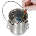 thumbnail image 4 of Paint Brush Washer Stainless Steel Leakproof Practical Handle Strainer Paintbrush Cleaner for Watercolor Acrylic Oil Art, 4 of 5