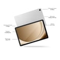 thumbnail image 4 of Combo Tablet Samsung TAB A9+ 8GB 128GB Plata + Audifonos Bluetooth y Lápiz Táctil, 4 of 9