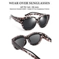 thumbnail image 4 of TINHAO Fit Over Glasses Sunglasses with Hard Case, Wrap Around Cat-Eye Polarized Wear Over Rx Glasses, UV400 Protection, Gift Ready, 4 of 8