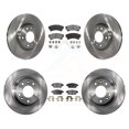 thumbnail image 1 of Transit Auto Front Rear Disc Brake Rotors and Semi-Metallic Pads Kit for Car Ford Fusion Mazda 6 Lincoln MKZ Zephyr Mercury Milan K8F-100884, 1 of 11