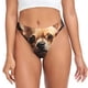 thumbnail image 1 of Balery Vintage Red Flower Chihuahua Tangas de Algodón para Mujer con Estampado – Ropa Interior Sexy, Transpirable, G-string-3X-Large, 1 of 6