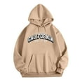 thumbnail image 2 of WILLBEST Sudaderas para Hombre, Sudaderas Deportivas para Hombre, Tallas Grandes, con Letras Estampadas En El Pecho, con Capucha y Manga Larga XGrande, 2 of 3