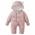 thumbnail image 7 of AINIYS Kids Toggle Snowsuit with Ear Hood & Mittens Children's Clothing for Winter & Outdoor Wear Pink 0 Months, 7 of 7