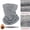 Light Grey, variant on Windproof Winter Men's Scarf Neck Warmer Tube Magic Scarf Fleece Balaclava Ski Mask Motorcycles Cycling Camping Hiking Scarves(Black)