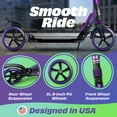 thumbnail image 3 of Skidee Scooter for Kids, Teens, Adults, 4 Adjustment Levels, Handlebar Up to 41 Inches, Purple, 3 of 7