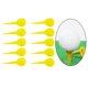 thumbnail image 5 of 10 UNIDS Silla de Plástico Irrompible Amarillo Cola Forma Tees para golf Equipo de Entrenamiento, 5 of 8