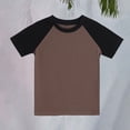 thumbnail image 5 of Kids Boys Girls T Shirts Casual 𝐑aglan Short Sleeve Baby Cotton Tee Crewneck Color Block Cute Sports Workout Blouses Top, 5 of 5