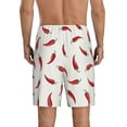 thumbnail image 5 of Cauagu Chili Print Pajama Bottoms for Men Sleep Pajama Shorts Elastic Waistband Sleep Pajama Short Men's PJ Shorts -X-Large, 5 of 6