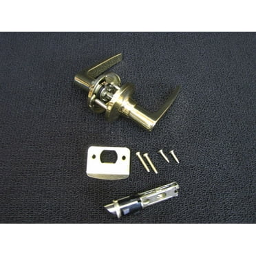 Mobile Home Door Knob Lever Handle Style Polished Brass Passage Non-Locking