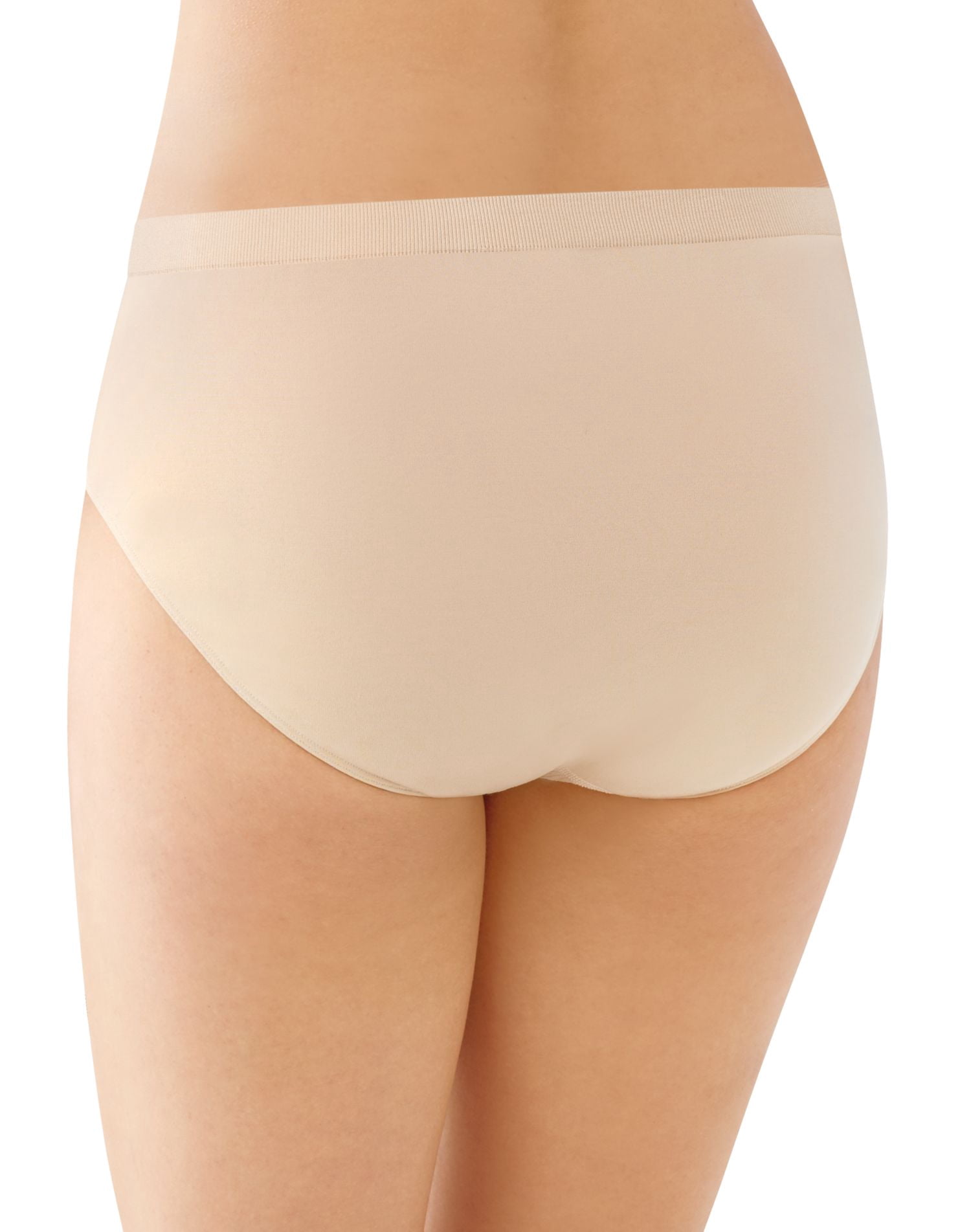 Bali Comfort Revolution Microfiber Brief, 3-Pack White/Nude/Light Beige 8/9 Women's
