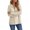 Beige, variant on Womens Knitted Pullover Hoodies Workout Casual Loose Button Long Sleeve Fall Tops