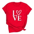 thumbnail image 5 of Ounisa Heart Shirts for Women - Trendy Short Sleeve Womens Graphic T Shirt Cute Love Gifts for Her, 5 of 7