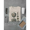 thumbnail image 3 of Sea Shell V T-Shirt Men -Denis Diderot Designs, Male XX-Large, 3 of 4
