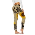 thumbnail image 1 of Gibobby Leggings Termicos Mujer Pantalones yoga deportivos cintura alta ajustados moda informal para mujer Leggings con estampado girasol y leopardo（Caqui， XXL), 1 of 4