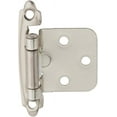 thumbnail image 5 of Silverline 25 Pairs Self Closing Cabinet Hinges Face Mount, for Variable Overlay Kitchen Door, Brushed Satin Nickel, 5 of 5