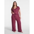 thumbnail image 2 of Joyspun Women’s Modal Blend Ribbed Sleep Pants, 29'' Inseam, Sizes XS-3X, 2 of 6