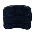 thumbnail image 2 of D&Y Unisex Cotton Distressed Layered Frayed Cadet Military Cap, Camo, 2 of 4